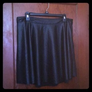 Pleather Skater Skirt
